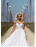 Sweetheart Neck Ivory Satin Minimalist Wedding Dress
